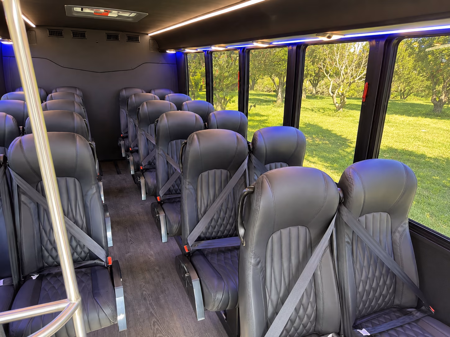 buckeye 18 passenger minibus interior