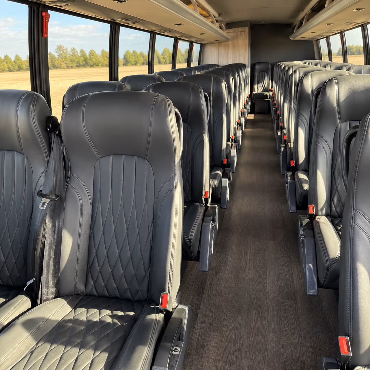 buckeye 28 passenger minibus interior