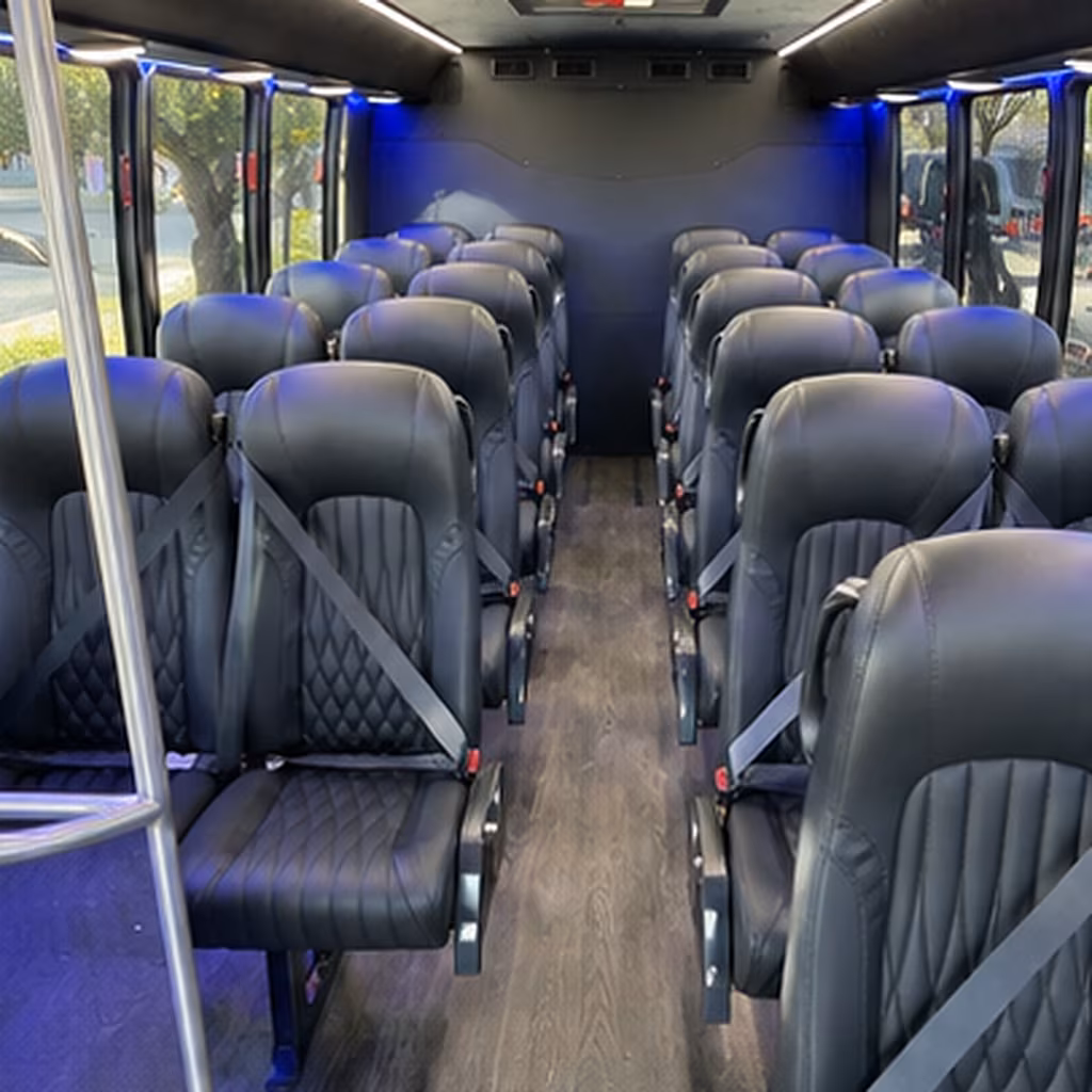 buckeye 35 passenger minibus inside