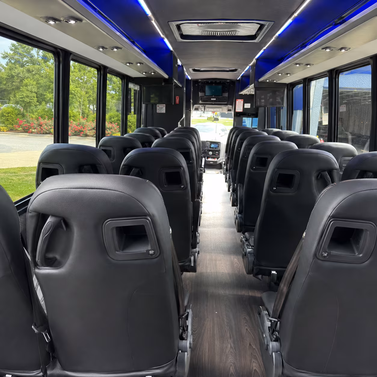 buckeye 35 passenger minibus interior