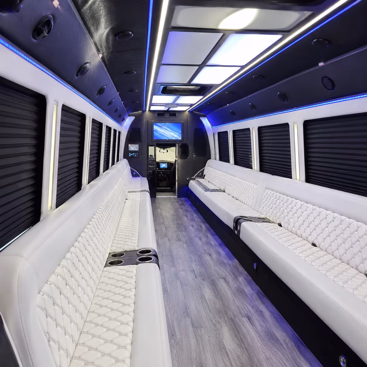 buckeye party bus rental interior