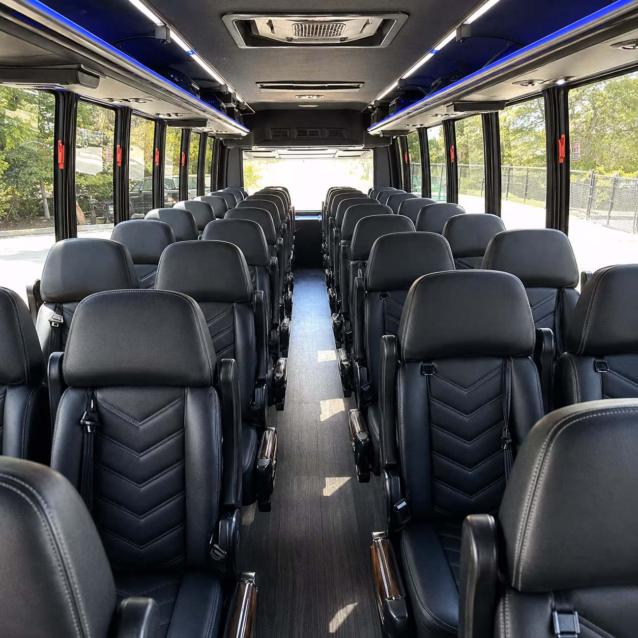 shuttle buses for buckeye wedding guests between hotels and venues